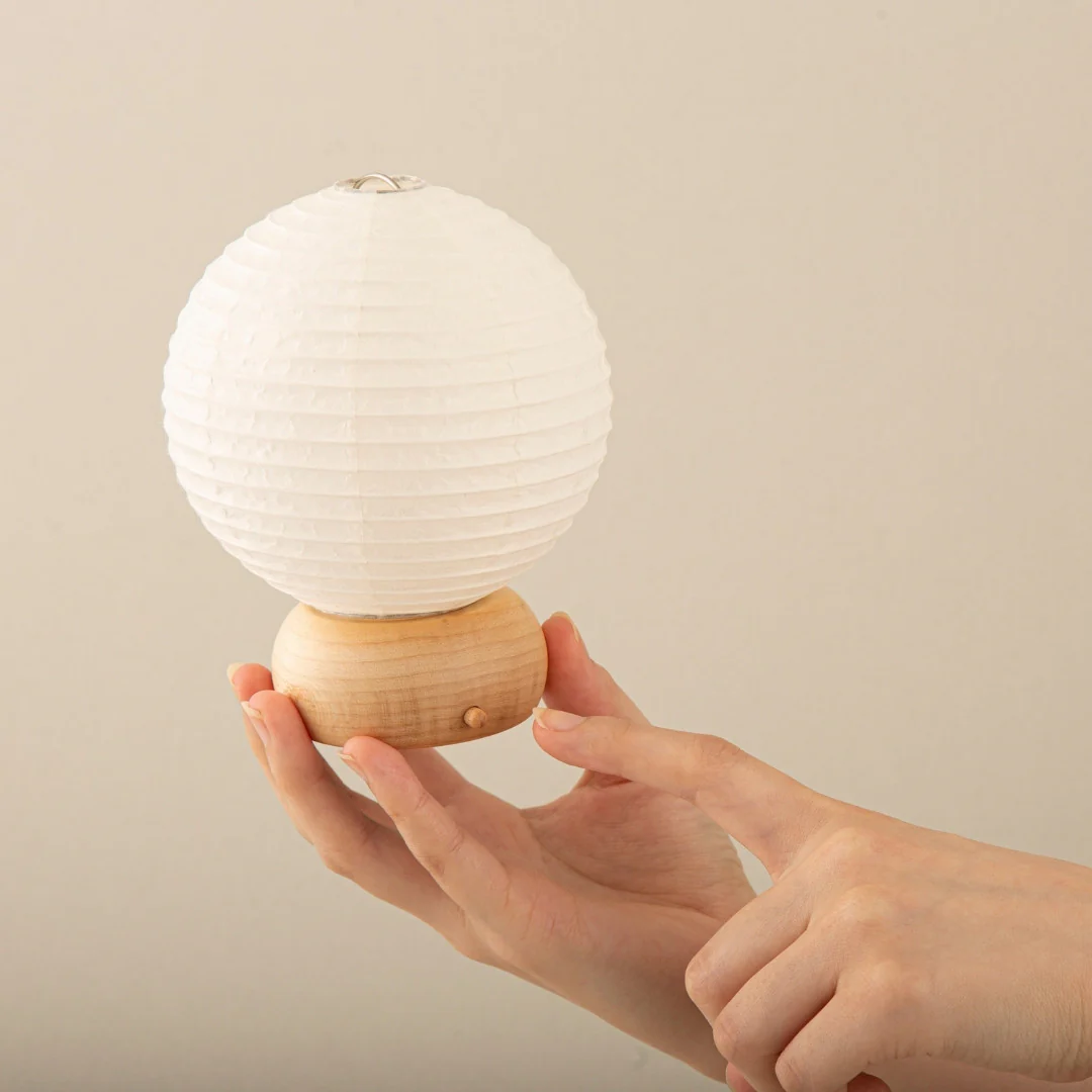 Japanese Paper Table Lamp "Mountain" - Image 8