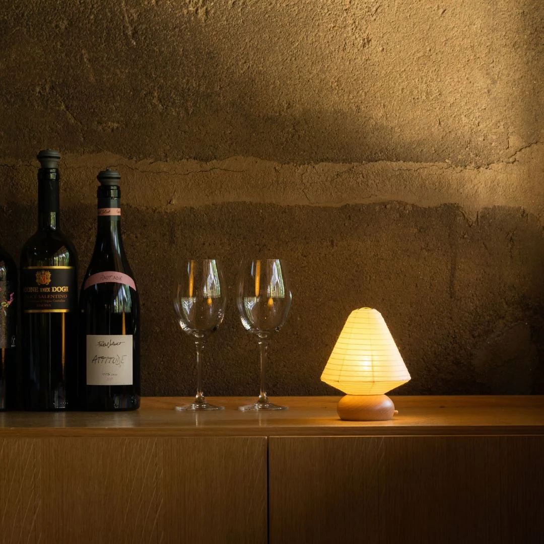 Japanese Paper Table Lamp "Mini Triangle" - Image 9