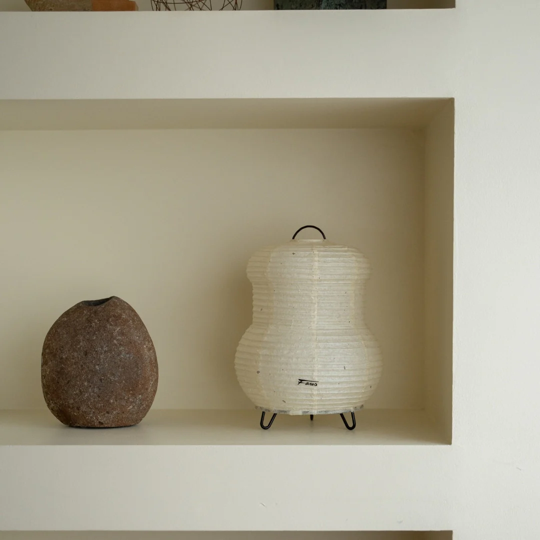 Japanese Paper Table Lamp "PAPERSON 03" - Image 4