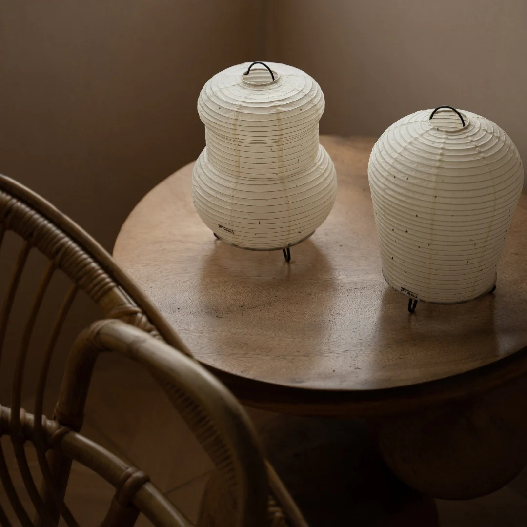 Japanese Paper Table Lamp "PAPERSON 01" - Image 5