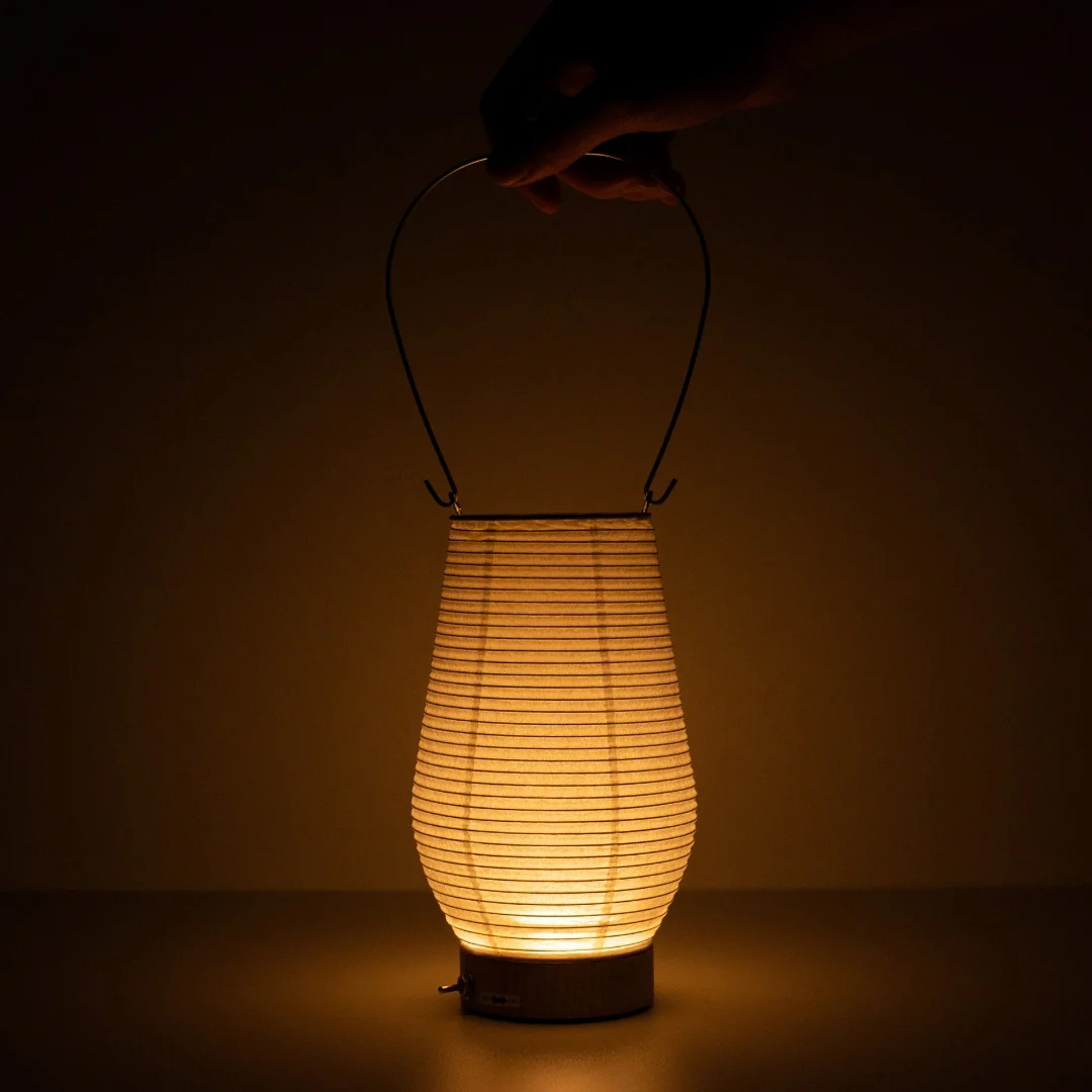 Japanese Paper Table Lamp “RIN" 02 - Image 8