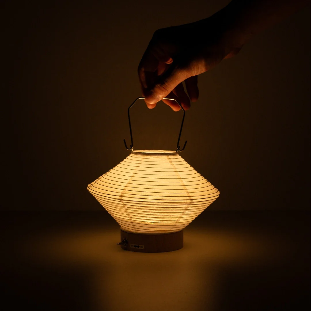 Japanese Paper Table Lamp “RIN" 05 - Image 7