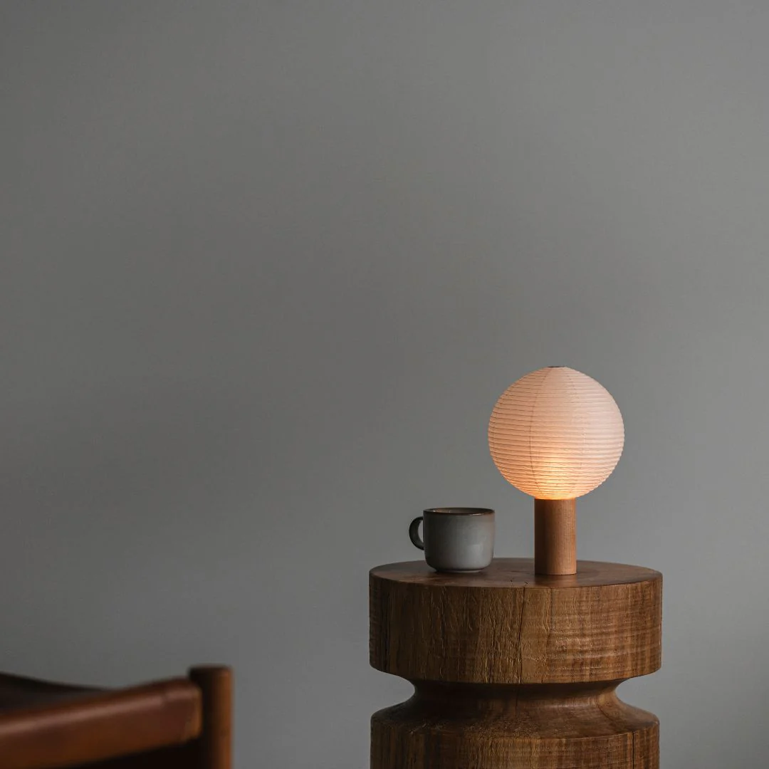 Japanese Paper Table Lamp “TORCHIN CIRCLE" - Image 10