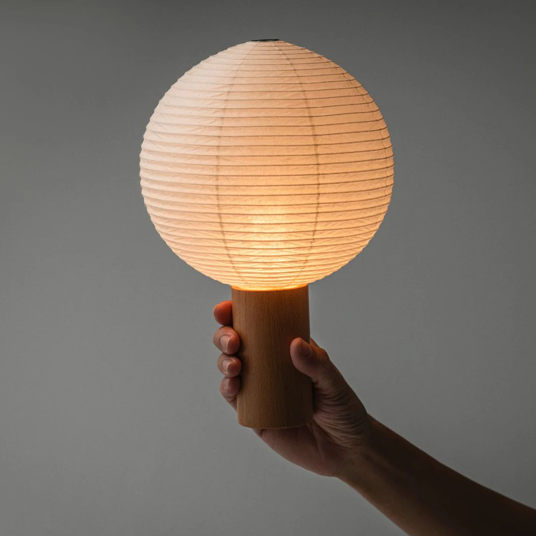 Japanese Paper Table Lamp “TORCHIN CIRCLE" - Image 14