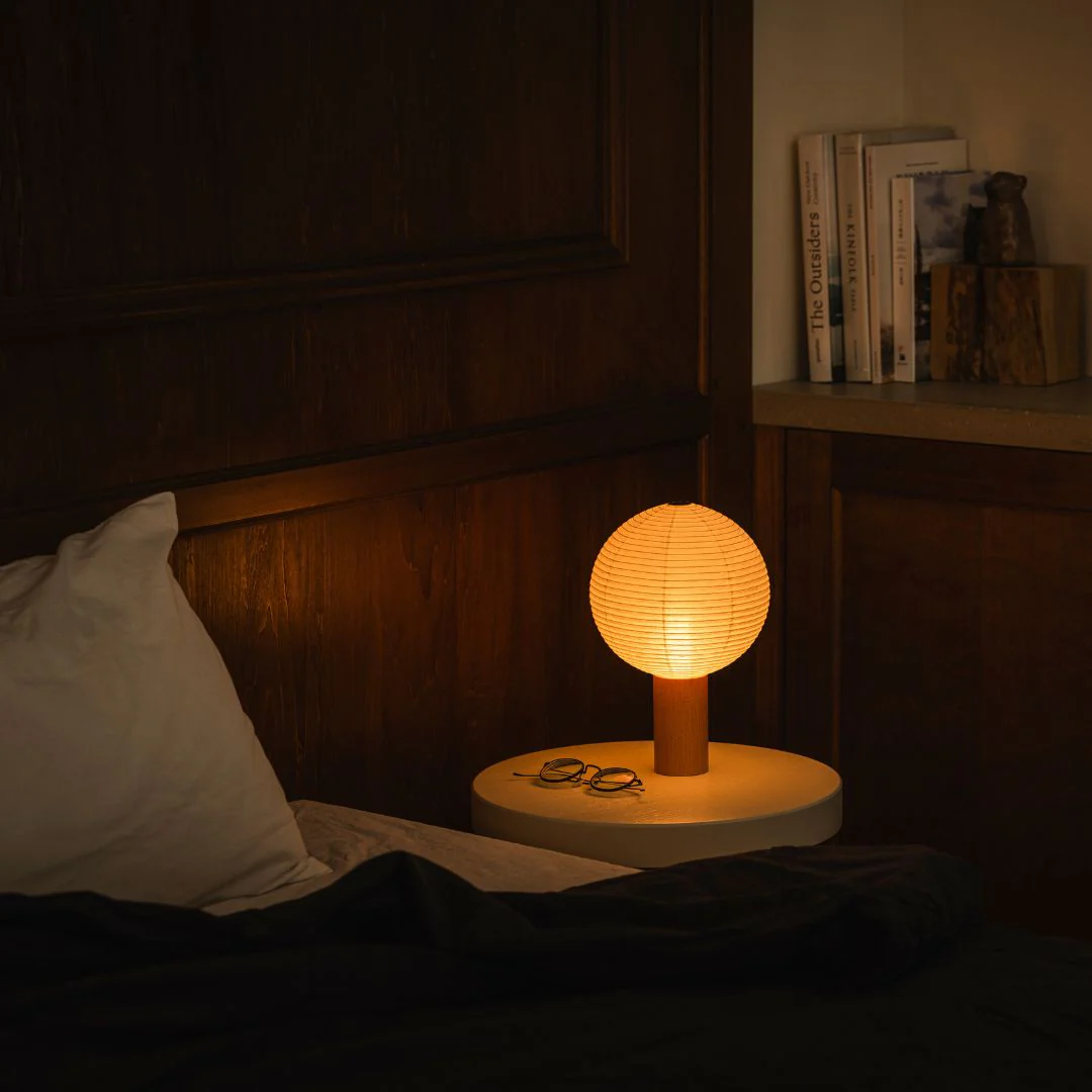 Japanese Paper Table Lamp “TORCHIN CIRCLE" - Image 8