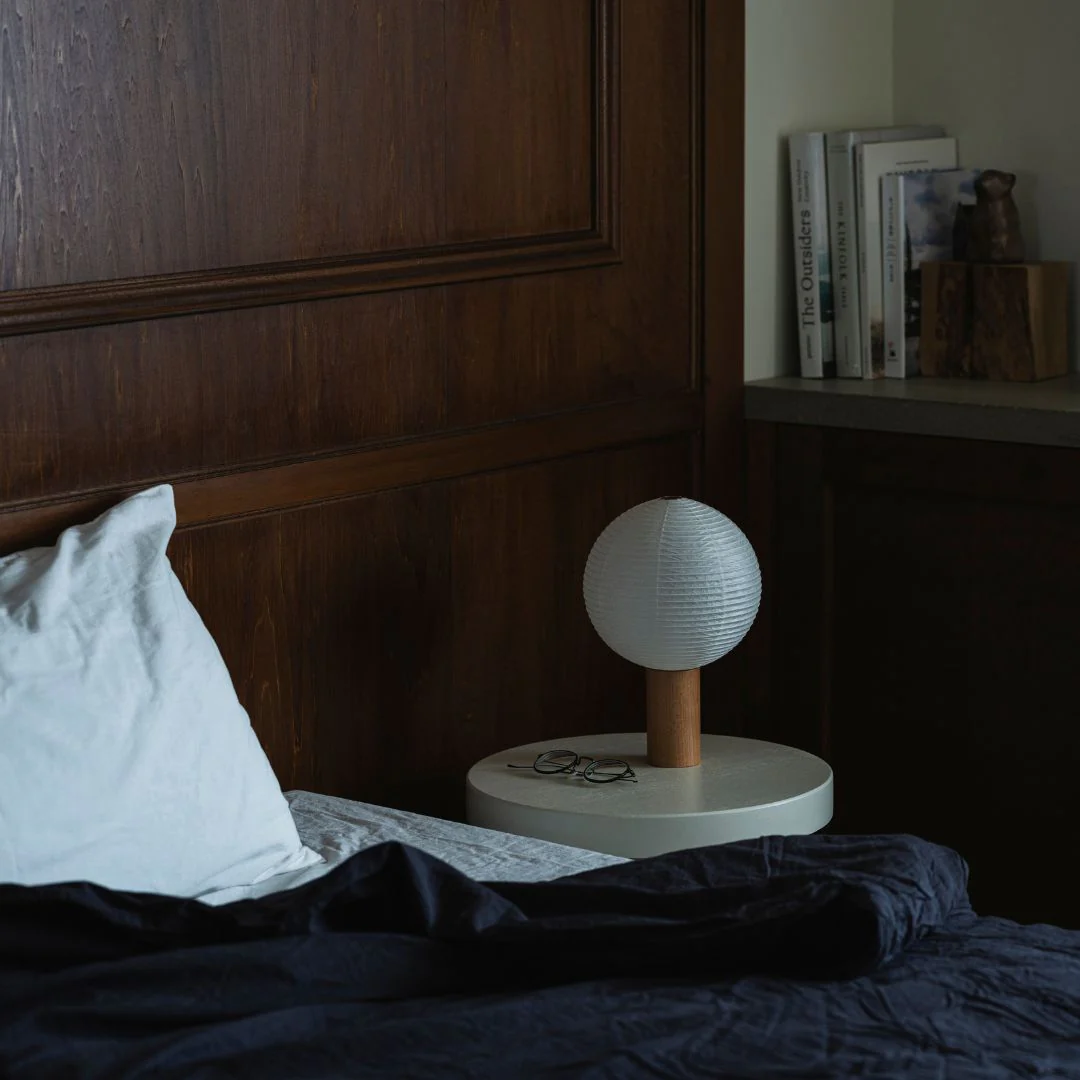 Japanese Paper Table Lamp “TORCHIN CIRCLE" - Image 9