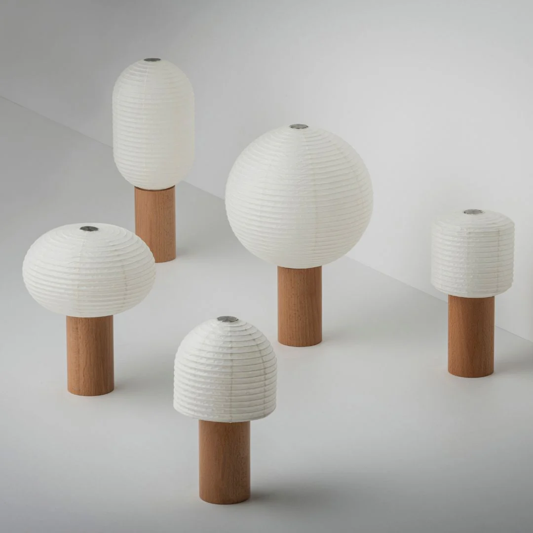 Japanese Paper Table Lamp “TORCHIN VERTICAL" - Image 8