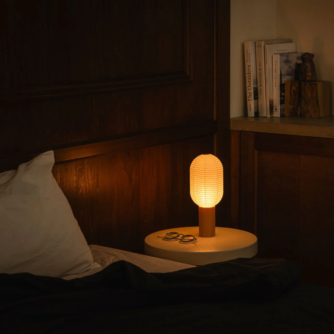 Japanese Paper Table Lamp “TORCHIN VERTICAL" - Image 9