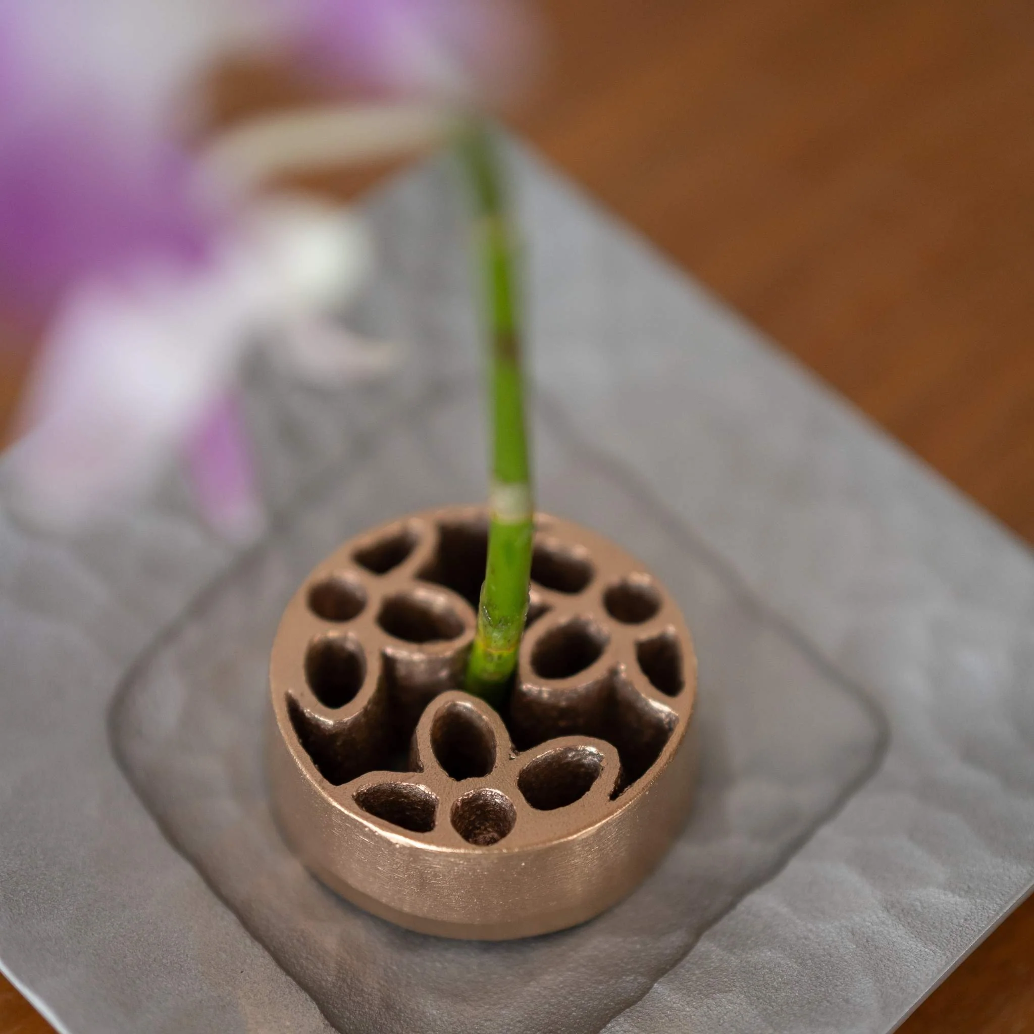 Japanese Pinless Kenzan Flower Frog "Garden" for Ikebana - Image 3