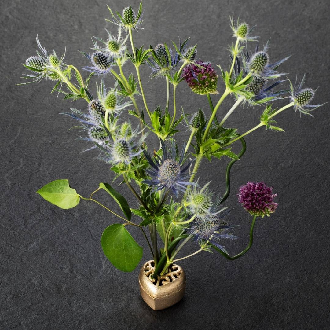 Japanese Pinless Kenzan Flower Frog "Heart" for Ikebana - Image 6