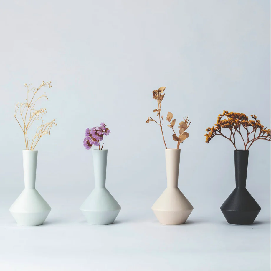Japanese Single Flower Vase - Black - Image 2