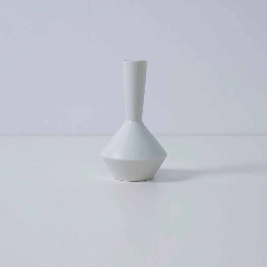 Japanese Single Flower Vase - White