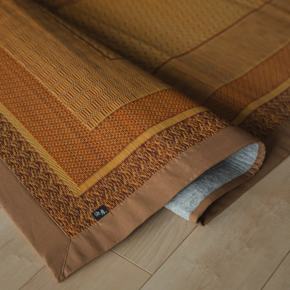 Japanese Tatami Area Rug "Ranks" Natural Beige - Image 4