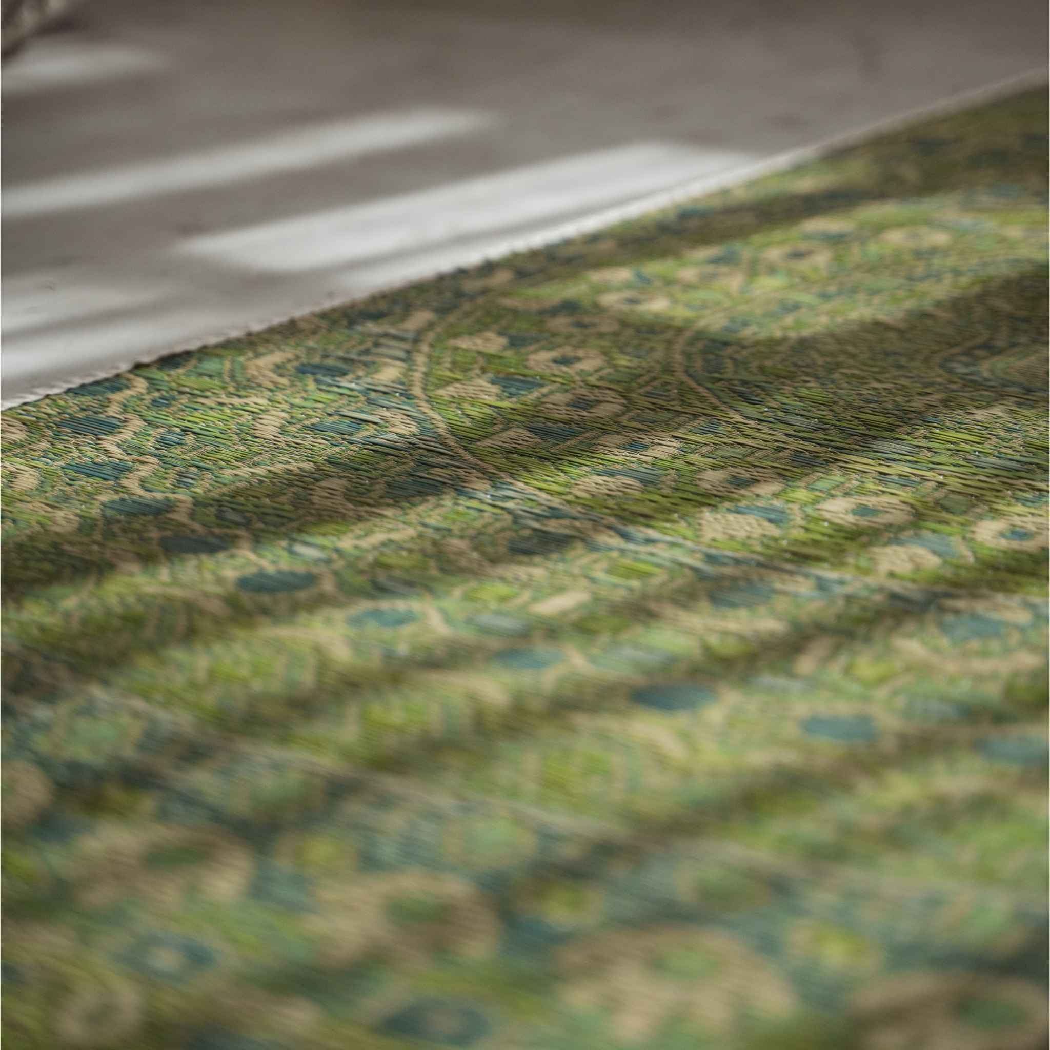 Japanese Tatami Yoga Mattress "Mandala" Green - Image 3