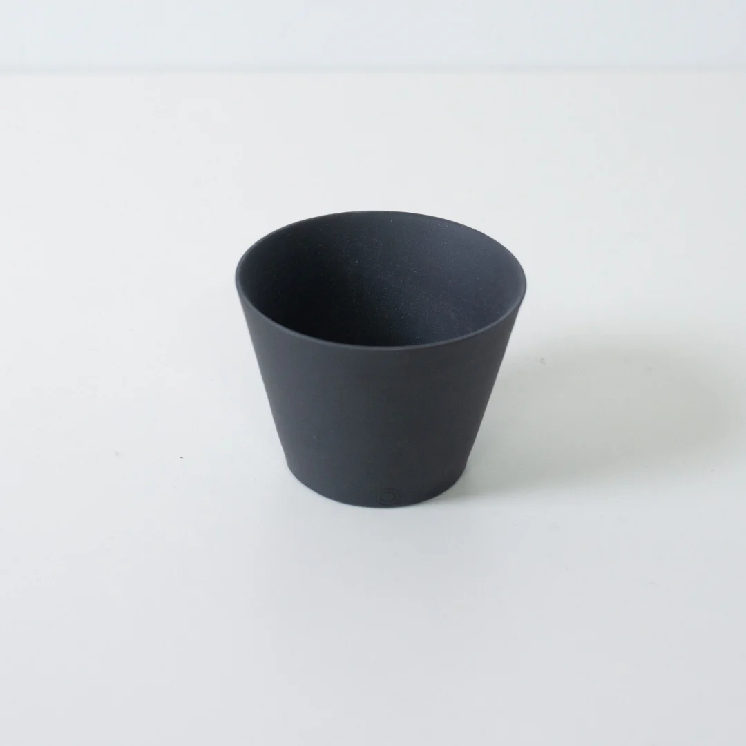 Japanese Tea Cup Set "Ensui" - Black Cone Shaped (100cc, Set of 4) - Image 3