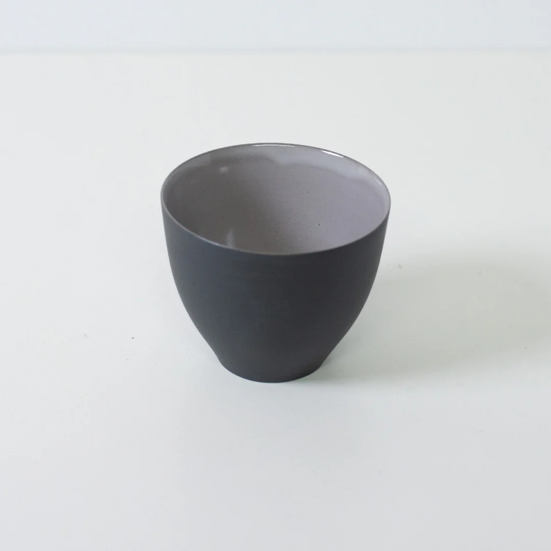 Japanese Tea Set "Donguri" - Black Kyusu Teapot (400cc) with 4 Teacups - Image 13