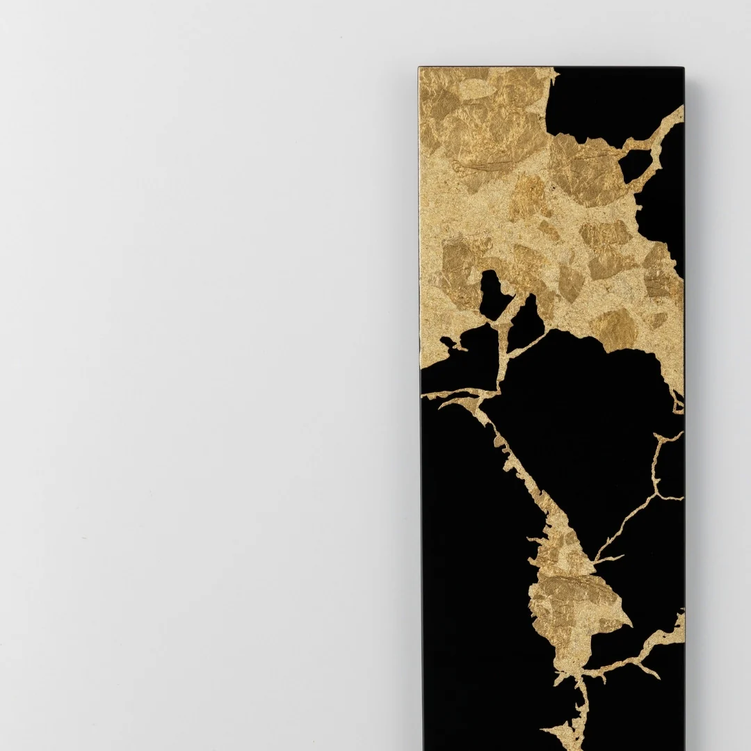 Japanese Wall Art "Kintsugi" Black - Image 3