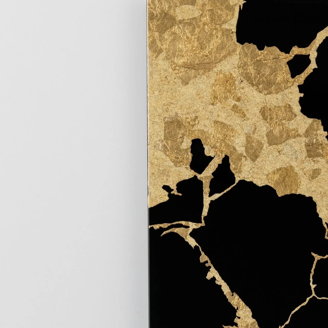 Japanese Wall Art "Kintsugi" Black - Image 4