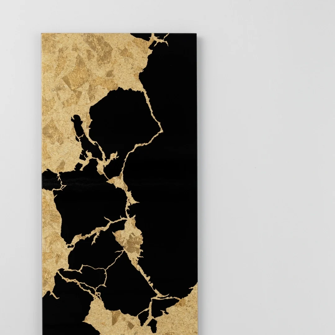 Japanese Wall Art "Kintsugi" Black - Image 6