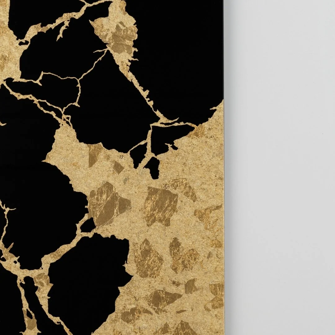 Japanese Wall Art "Kintsugi" Black - Image 7