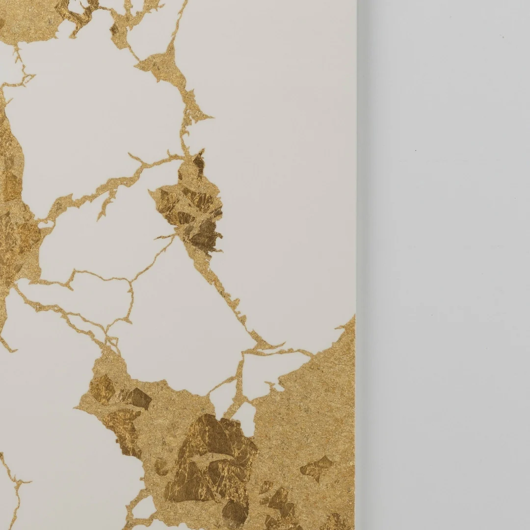 Japanese Wall Art "Kintsugi" White - Image 7