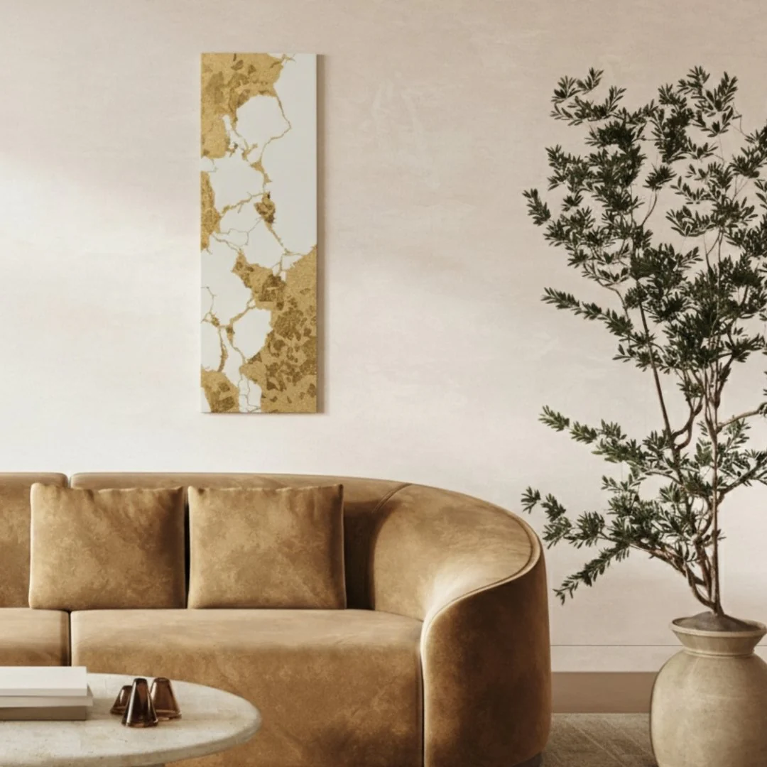 Japanese Wall Art "Kintsugi" White - Image 8