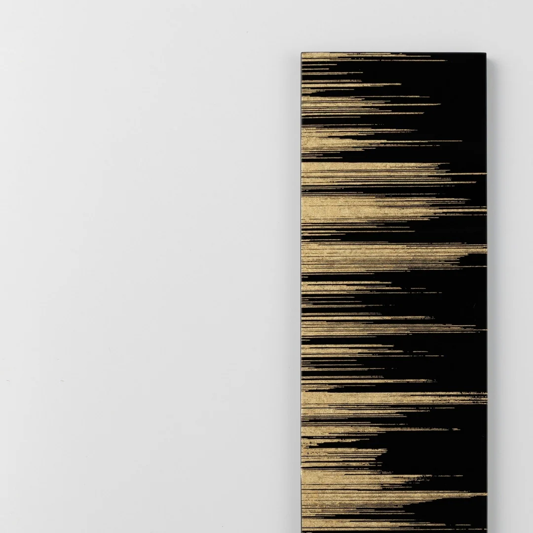 Japanese Wall Art "Kushibiki" Black - Image 3