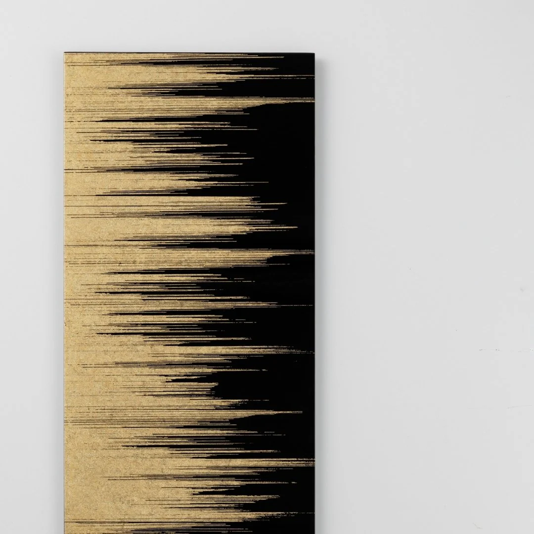Japanese Wall Art "Kushibiki" Black - Image 6