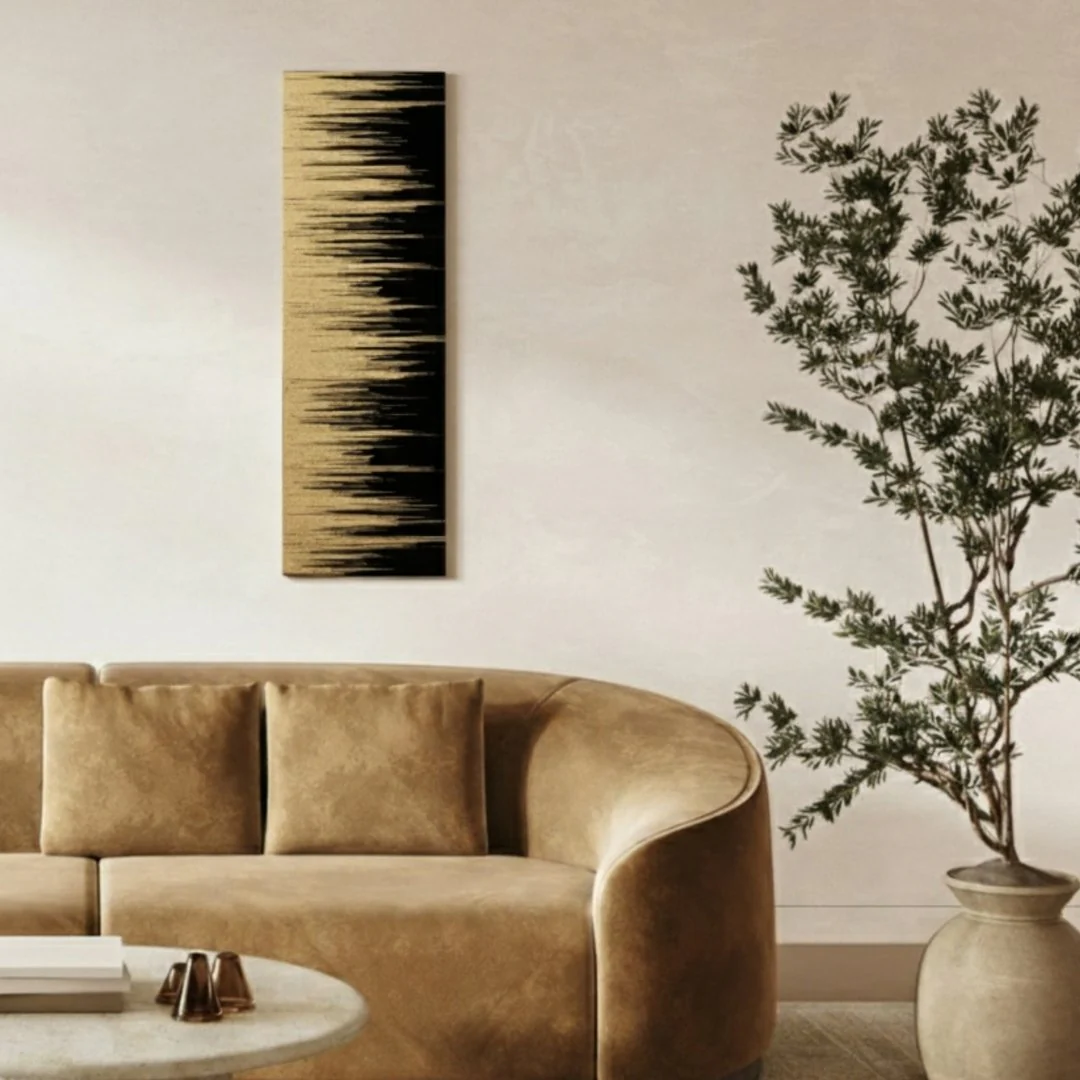Japanese Wall Art "Kushibiki" Black - Image 8