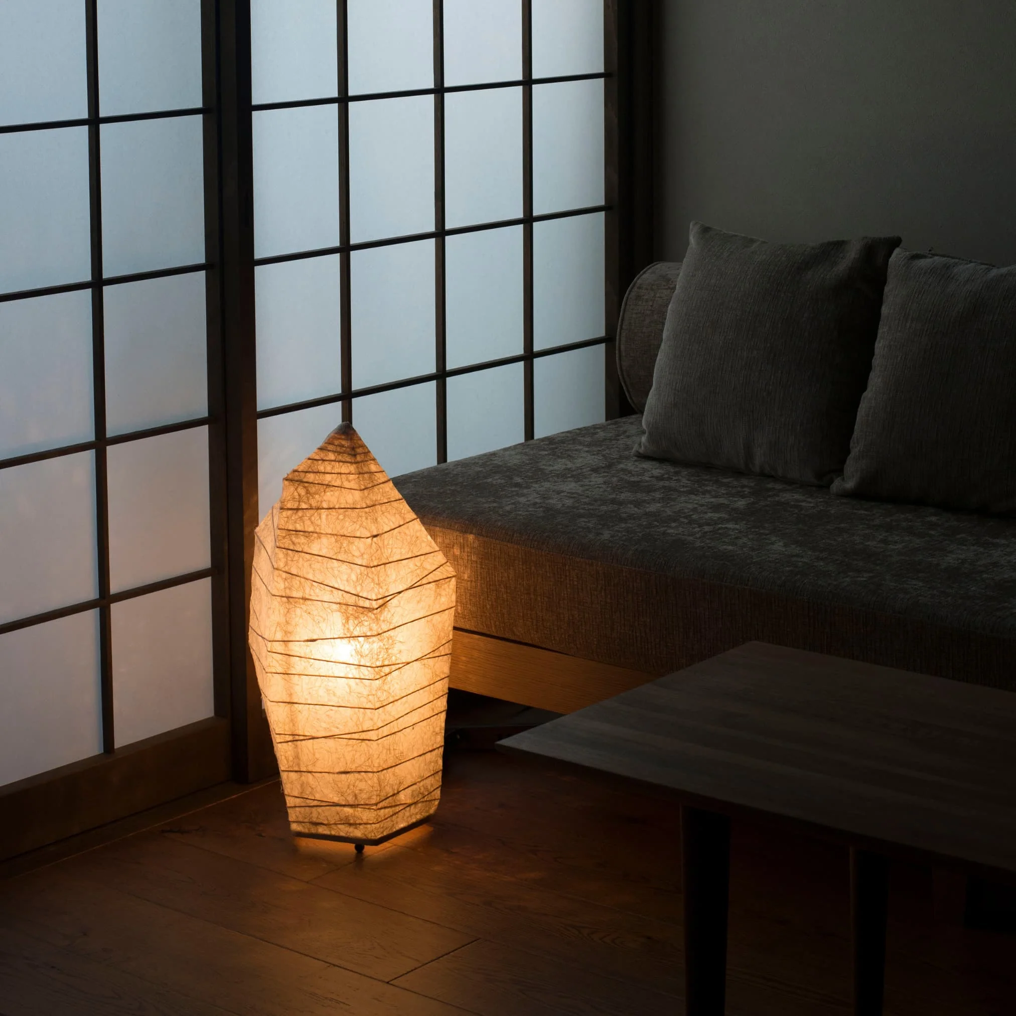 Japanese Paper Floor Lamp “PAPER STONE” - Image 7