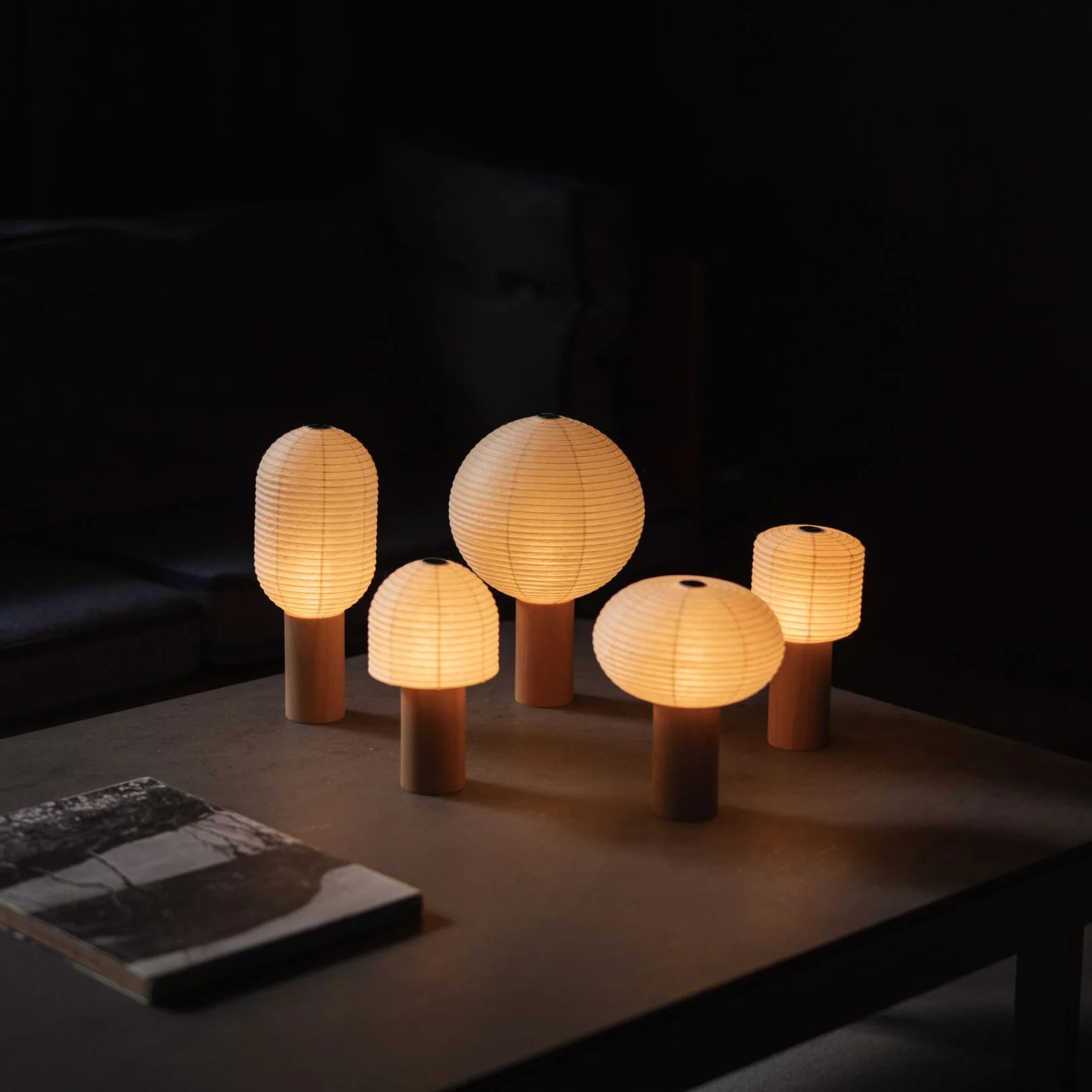Japanese Paper Table Lamp “TORCHIN SQUARE” - Image 8