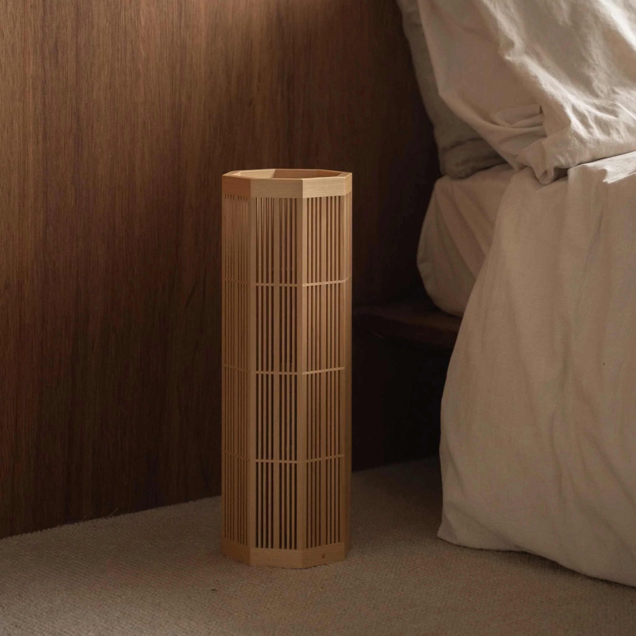 Japanese Wood Floor Lamp "SAN" Large - Image 4