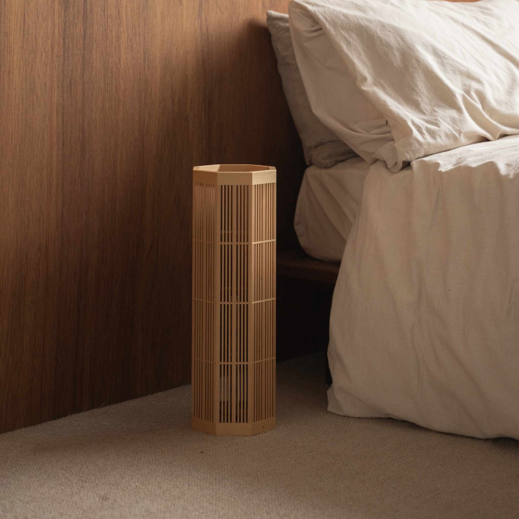 Japanese Wood Floor Lamp "SAN" Large - Image 6