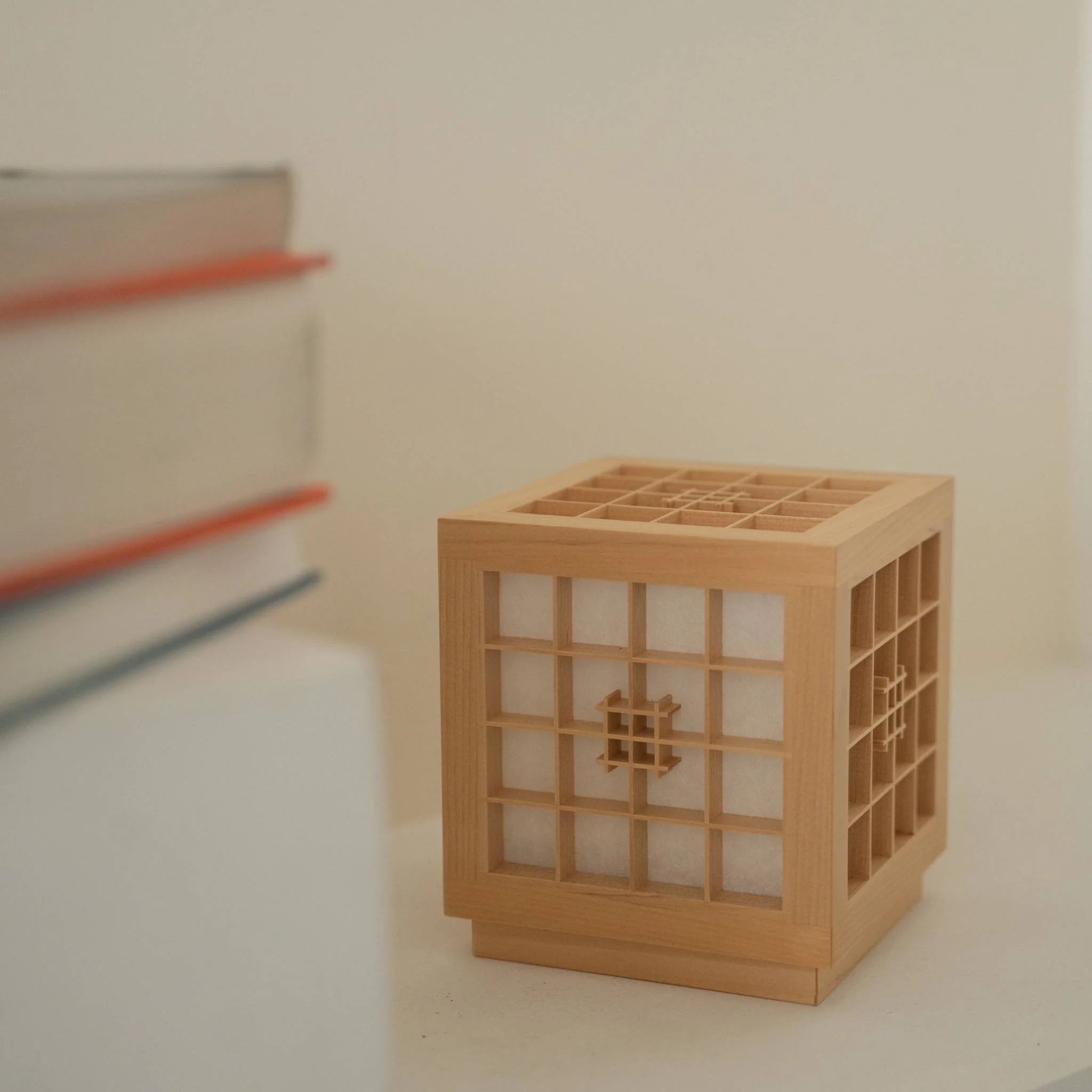 Japanese Wood Table Lamp "Honoka" - Image 13