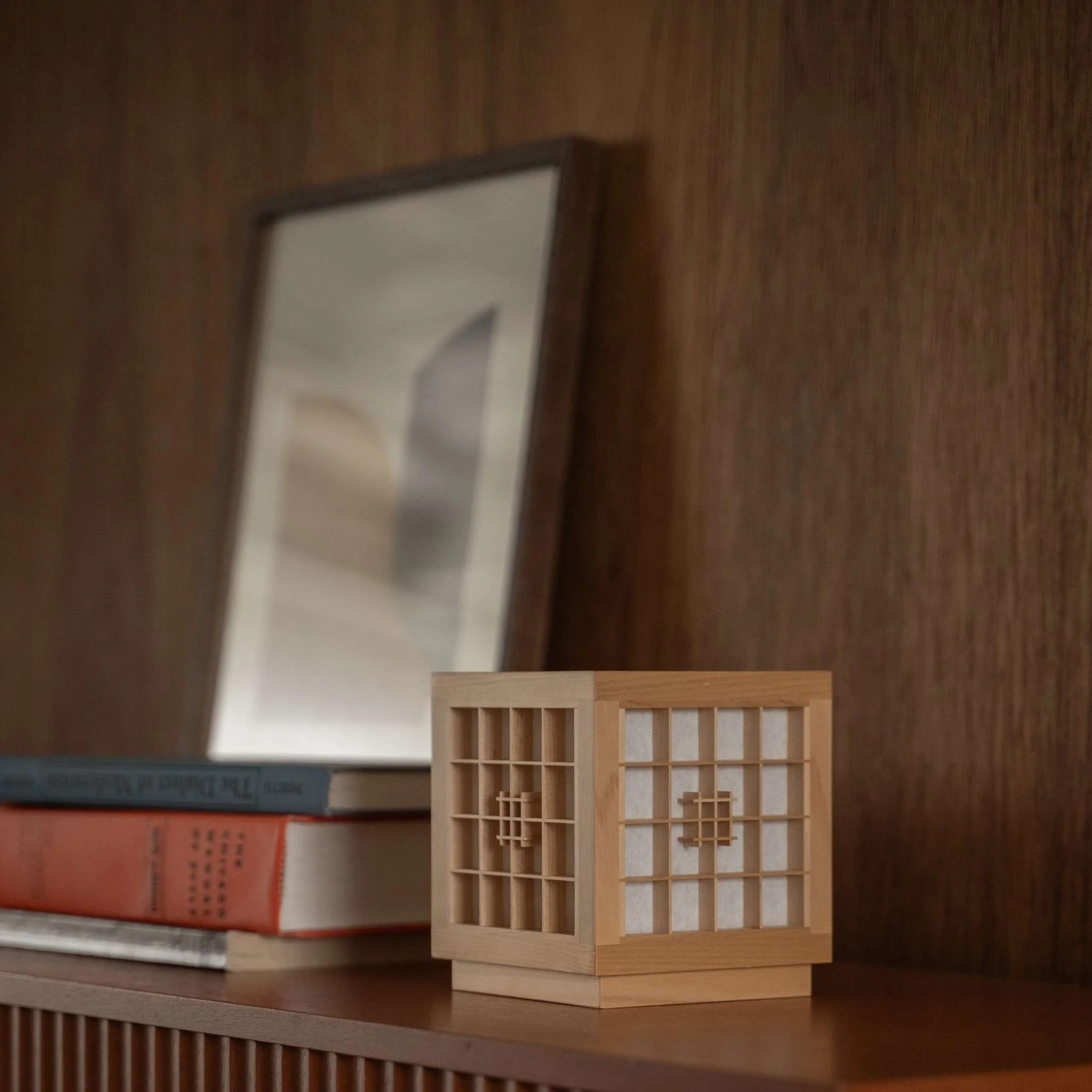 Japanese Wood Table Lamp "Honoka" - Image 6