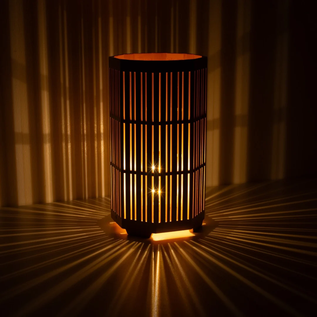 Japanese Wood Table Lamp "Kagayaki" - Image 13