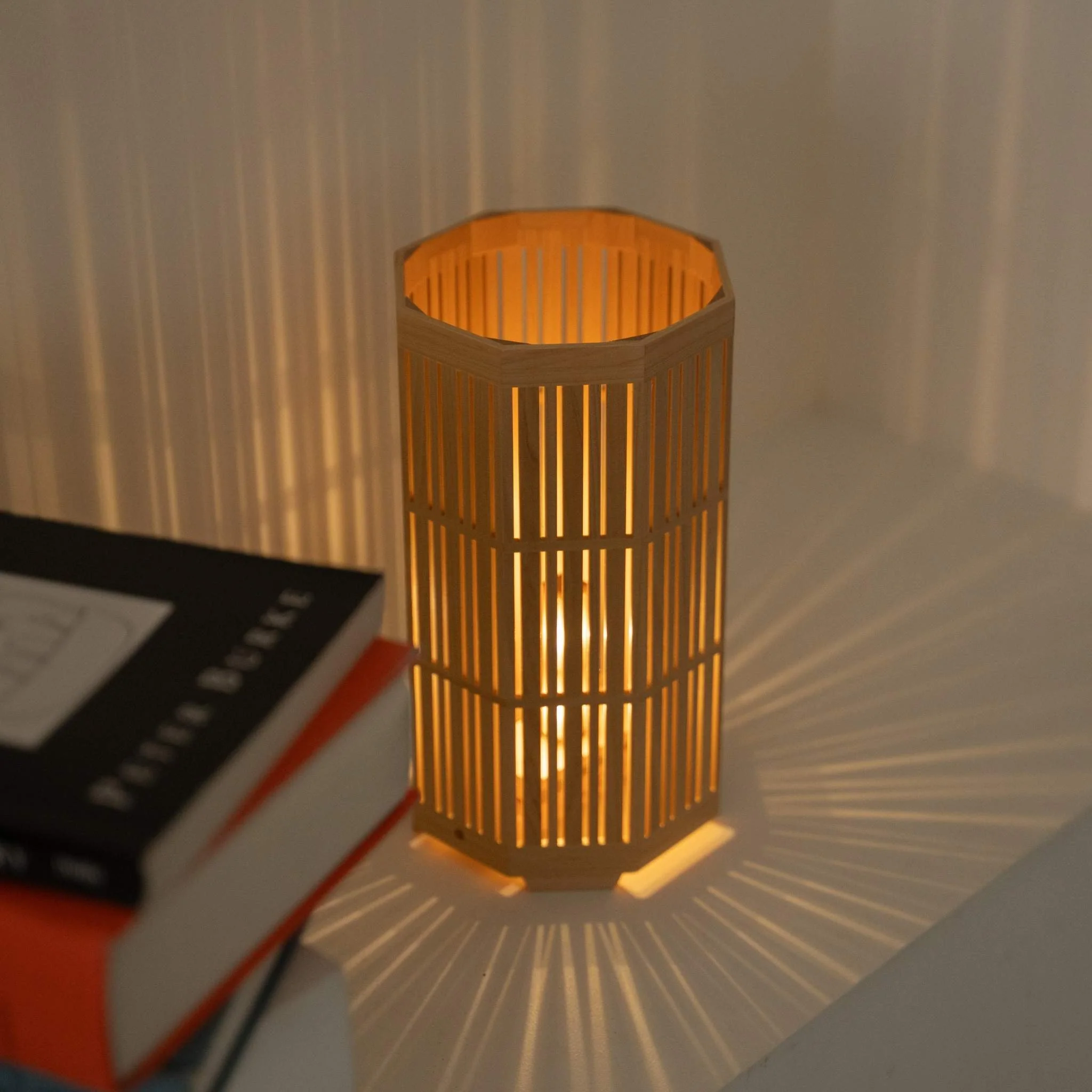 Japanese Wood Table Lamp "Kagayaki" - Image 5