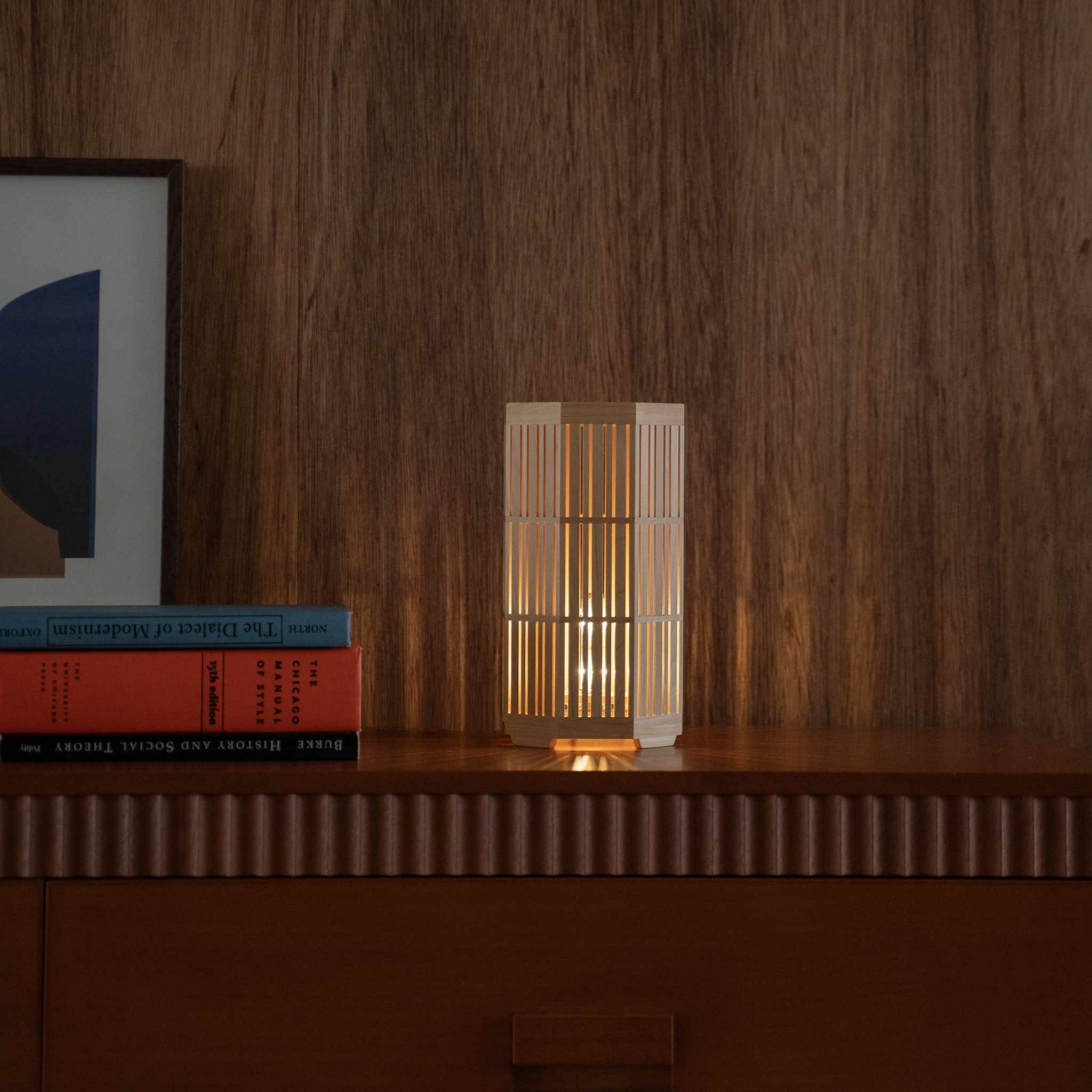 Japanese Wood Table Lamp "Kagayaki" - Image 7