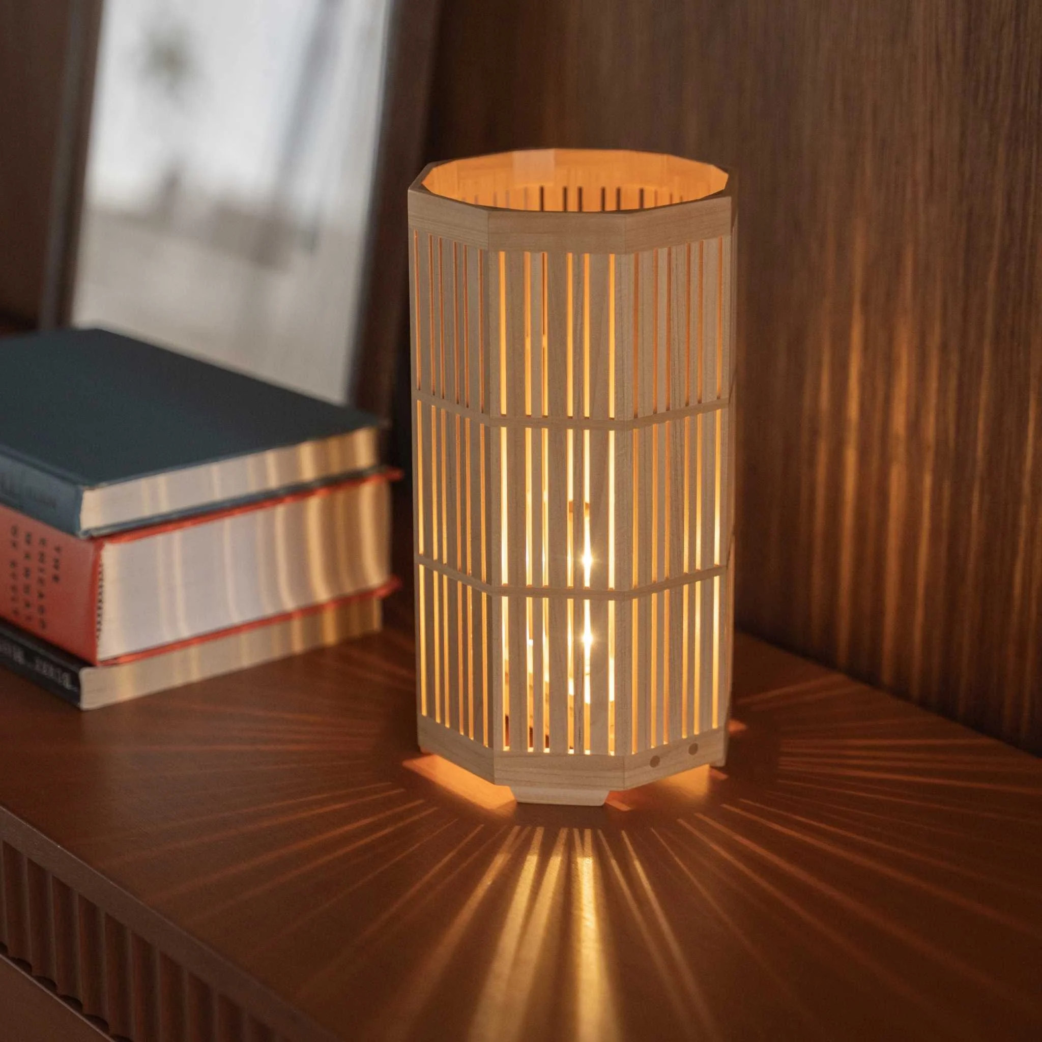 Japanese Wood Table Lamp "Kagayaki" - Image 9