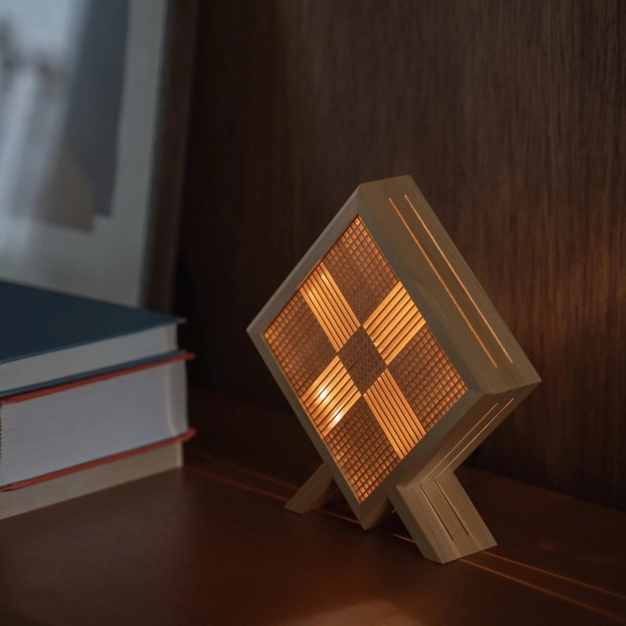 Japanese Wood Table Lamp "Kanata" - Image 10