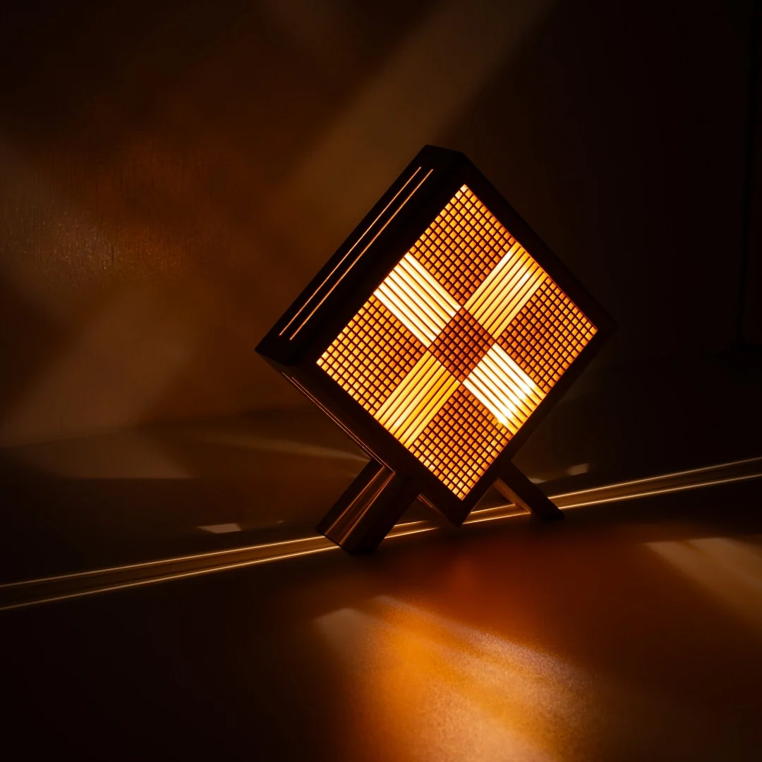 Japanese Wood Table Lamp "Kanata" - Image 13