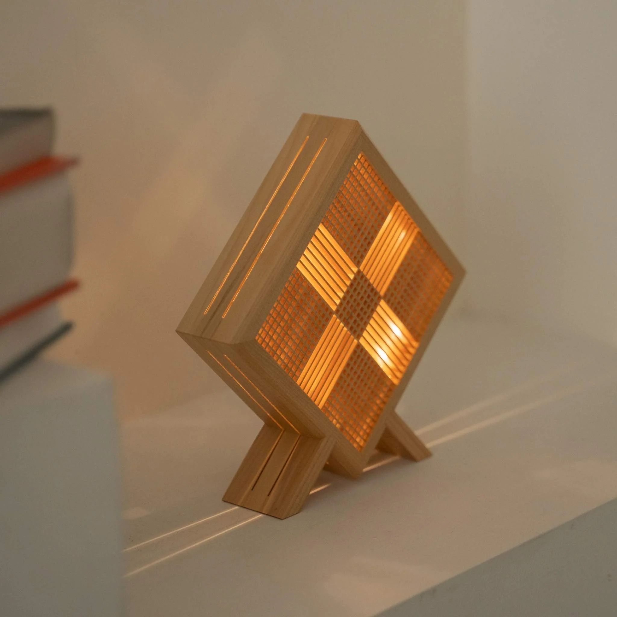 Japanese Wood Table Lamp "Kanata" - Image 5