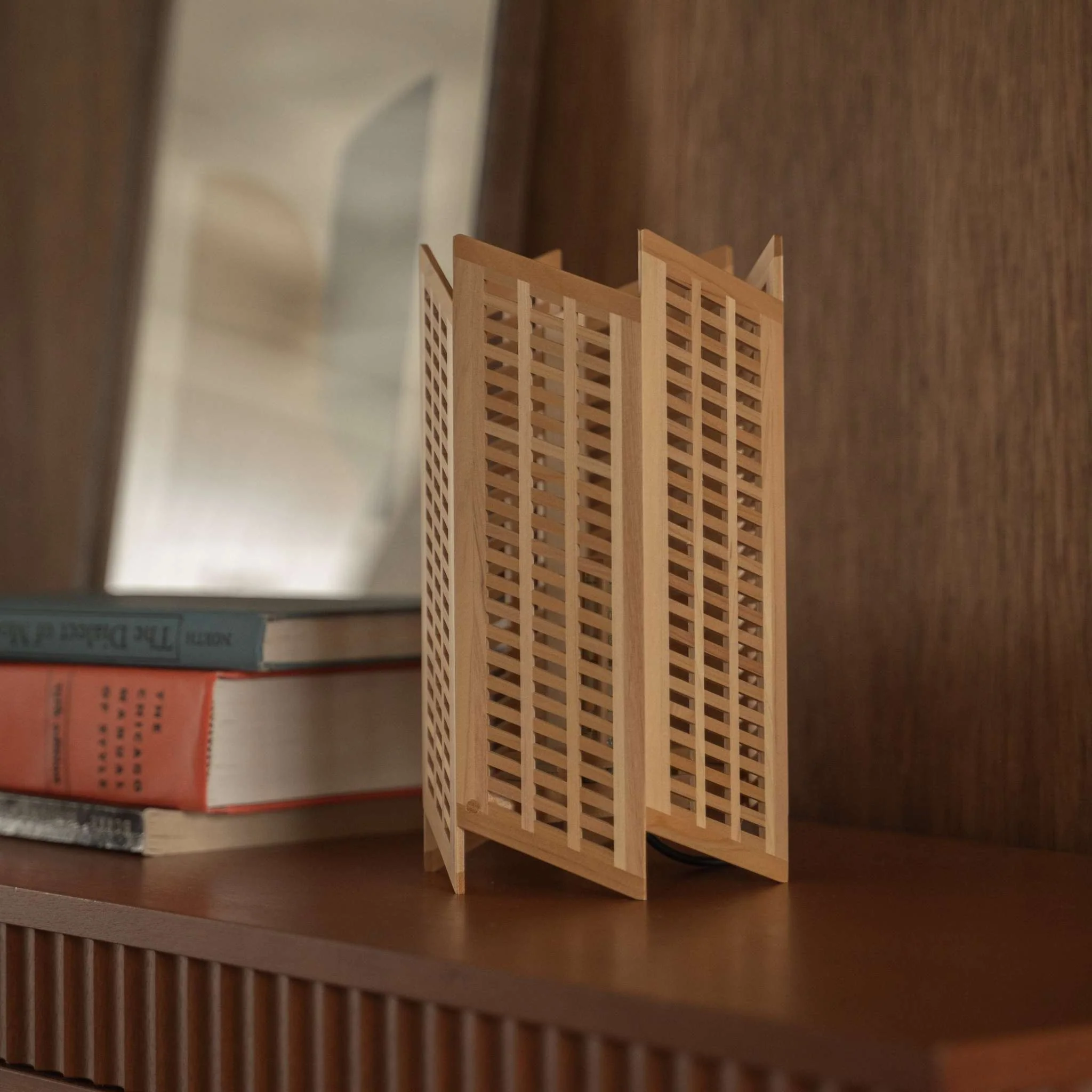 Japanese Wood Table Lamp "Towaru" - Image 10