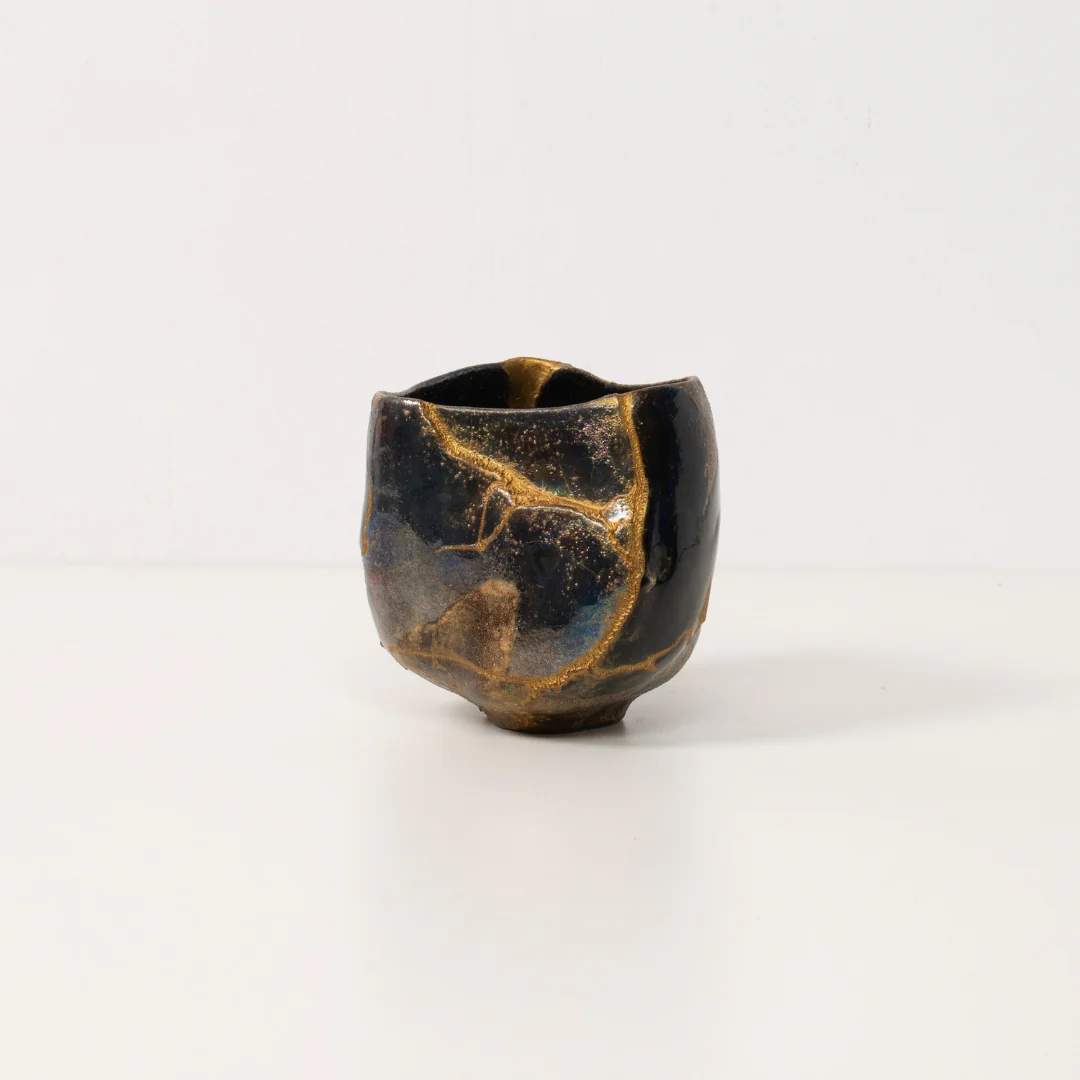 Kintsugi Matcha Bowl "Shikkoku-rai" 01 - Image 2