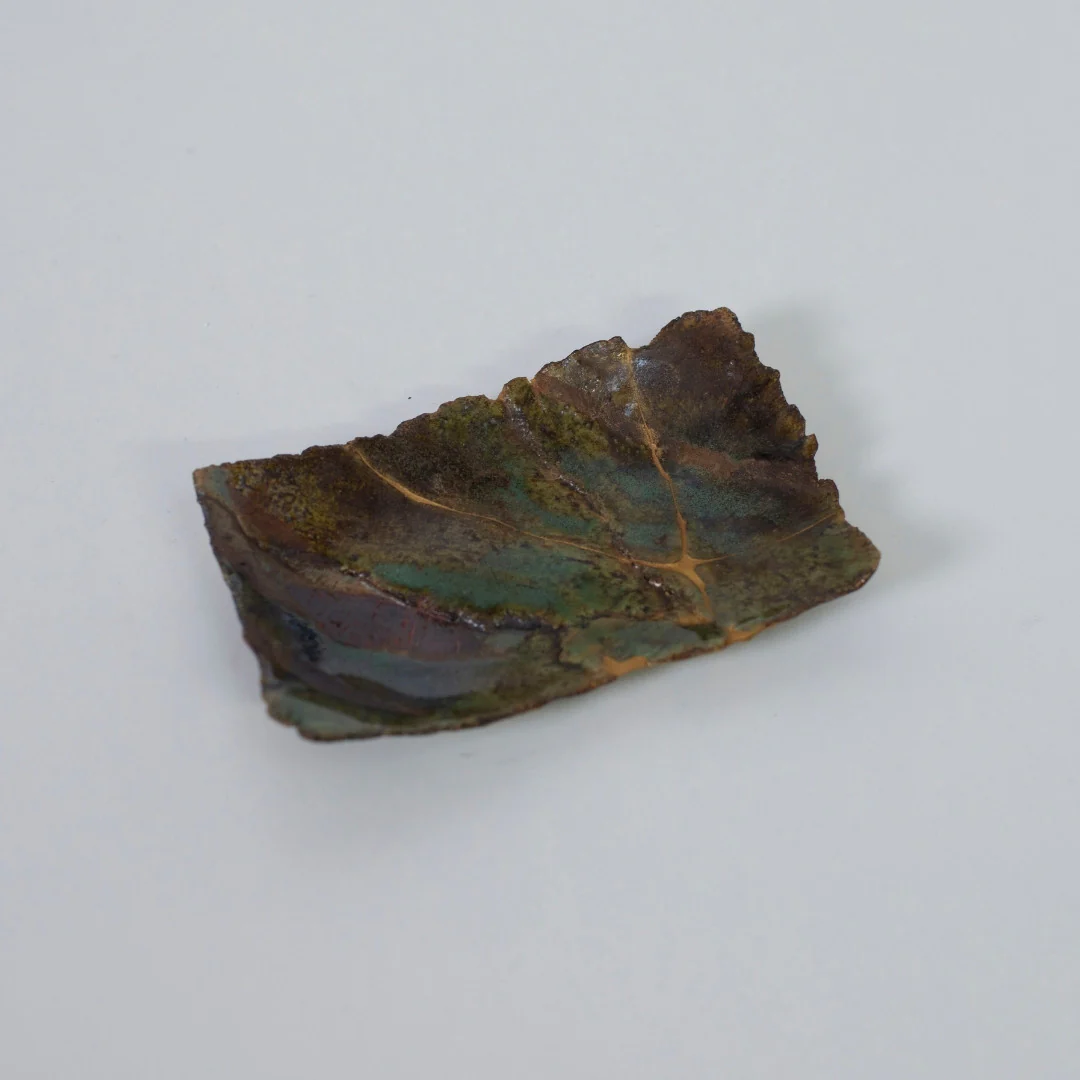 Kintsugi Plate "Oribe" Deep Green 02 - Image 3