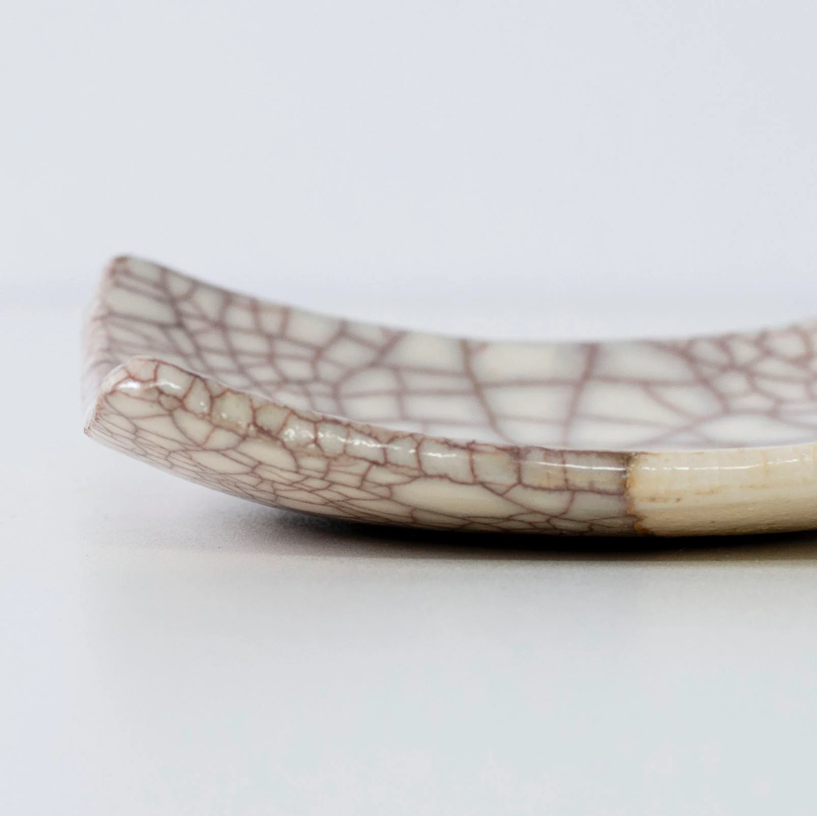 Kintsugi Square Plate "Vermilion Crackle" 04 - Image 4