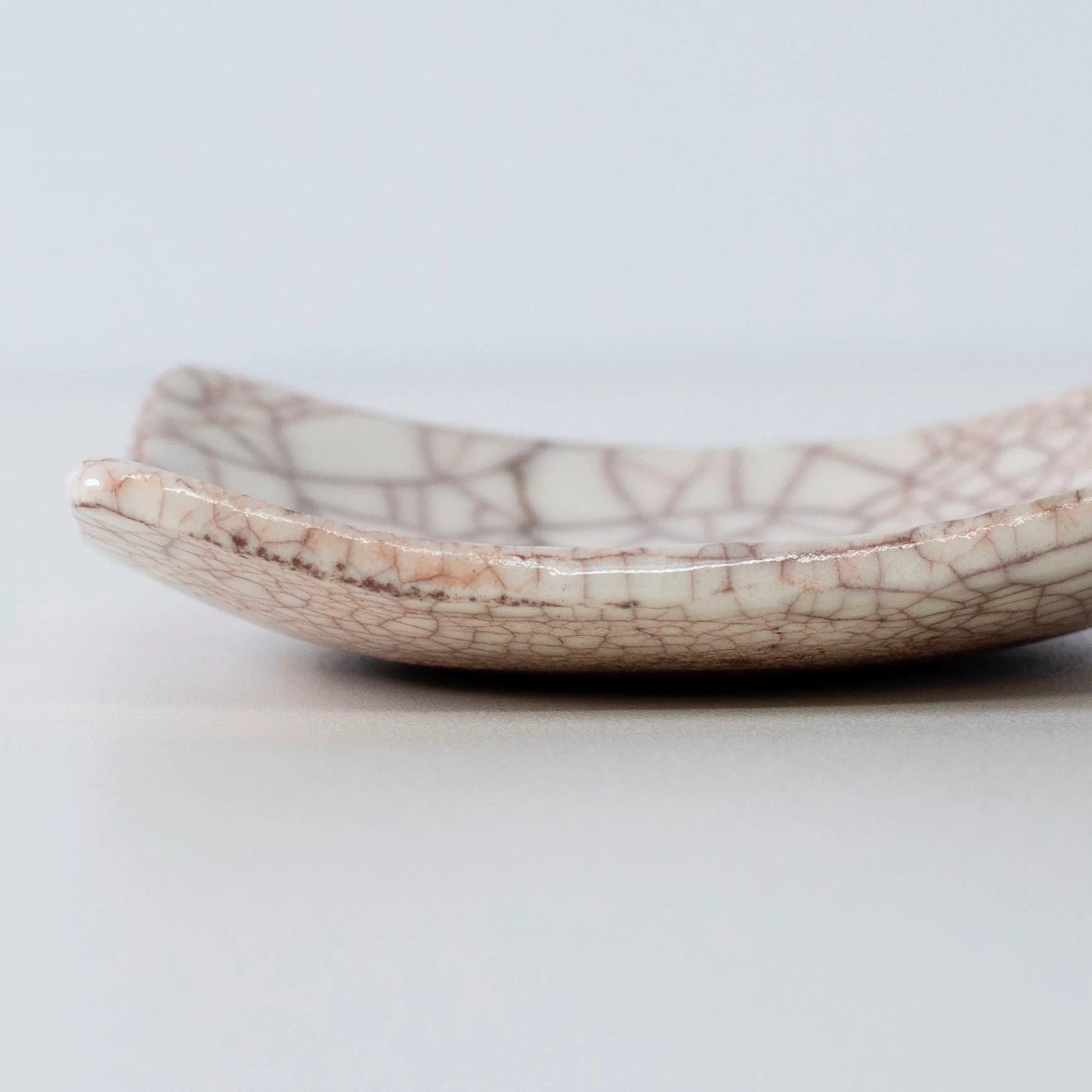 Kintsugi Square Plate "Vermilion Crackle" 05 - Image 4