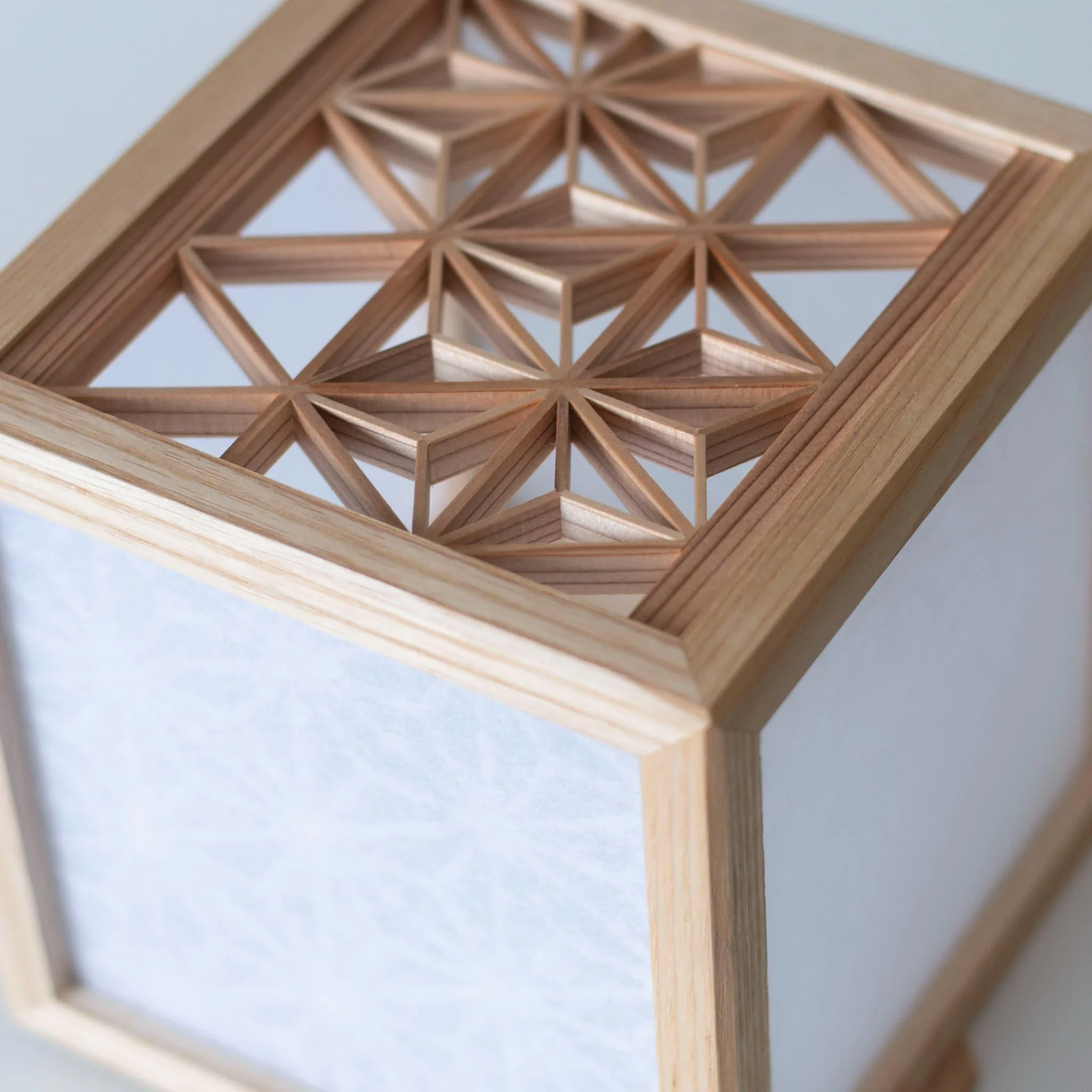 Japanese Kumiko Lantern Cover - Image 13