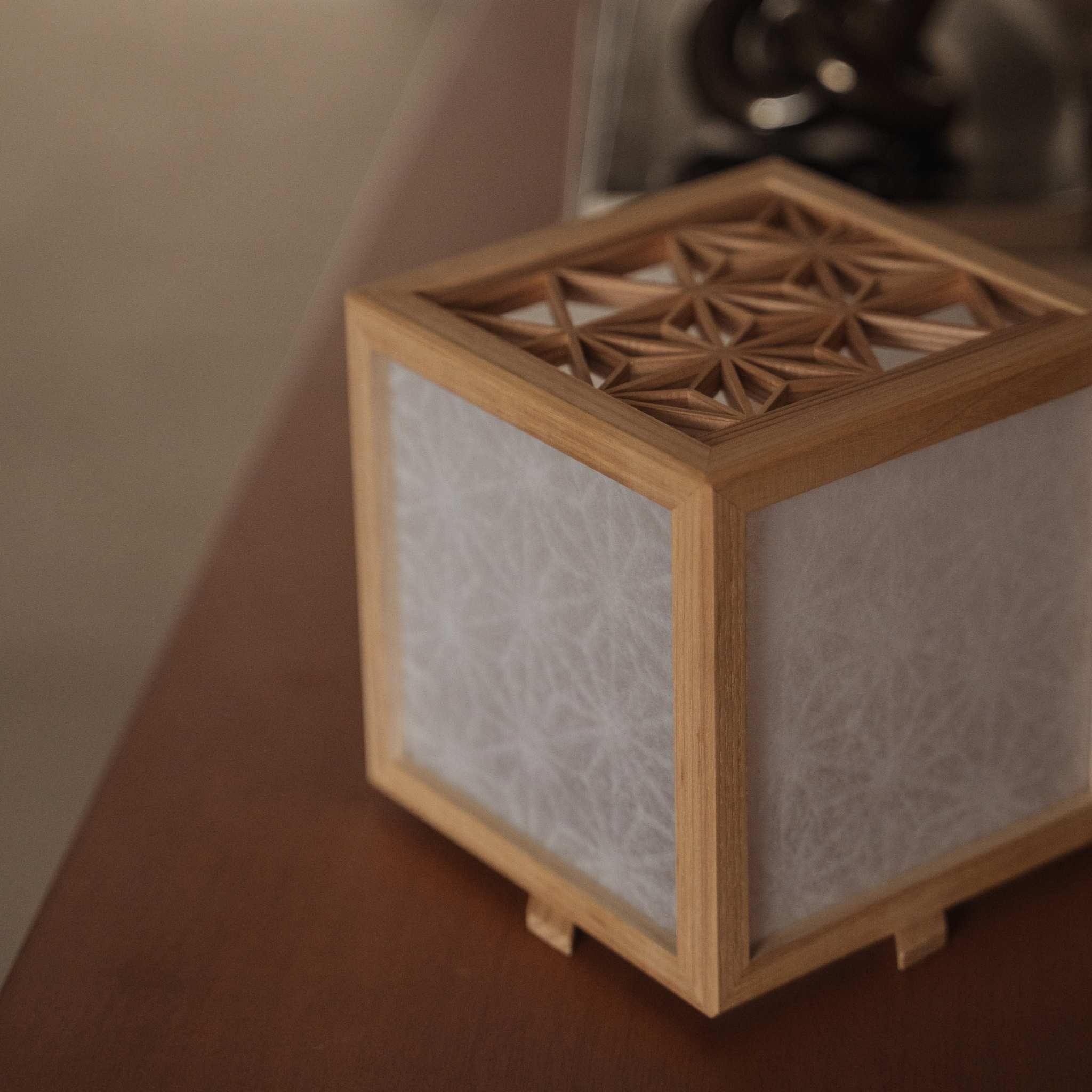 Japanese Kumiko Lantern Cover - Image 3