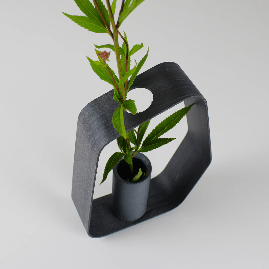 Japanese Tile Flower Vase sasae M - Image 3